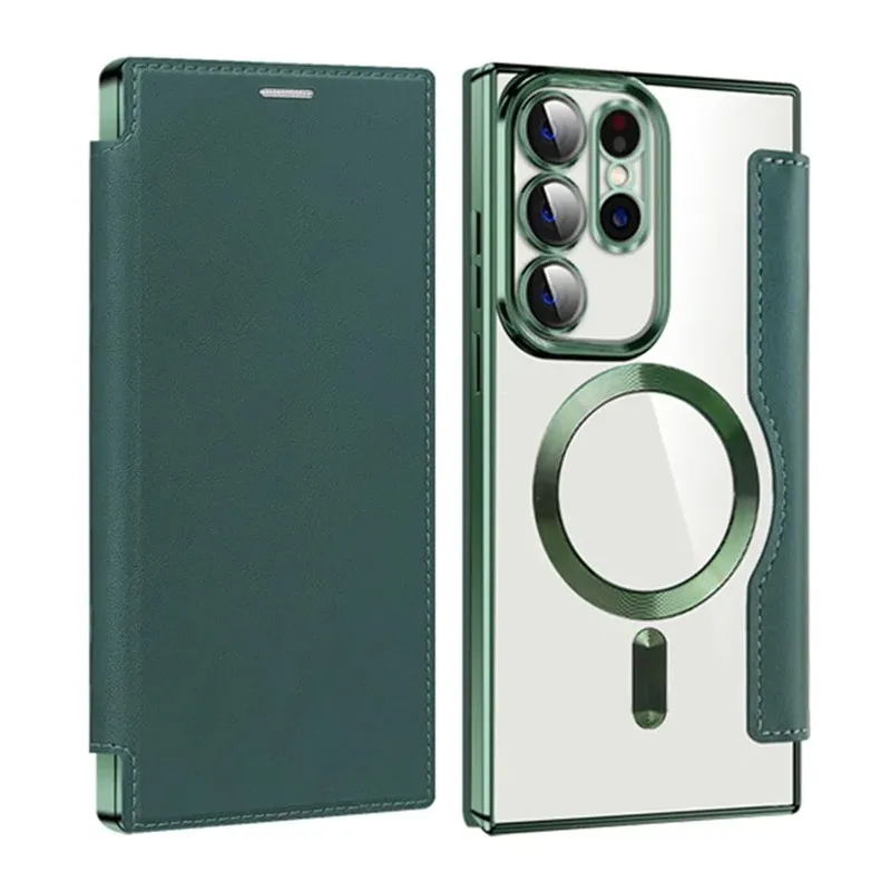 Maska Magsafe Lux Bi Fold za Samsung S918B Galaxy S23 Ultra zelena