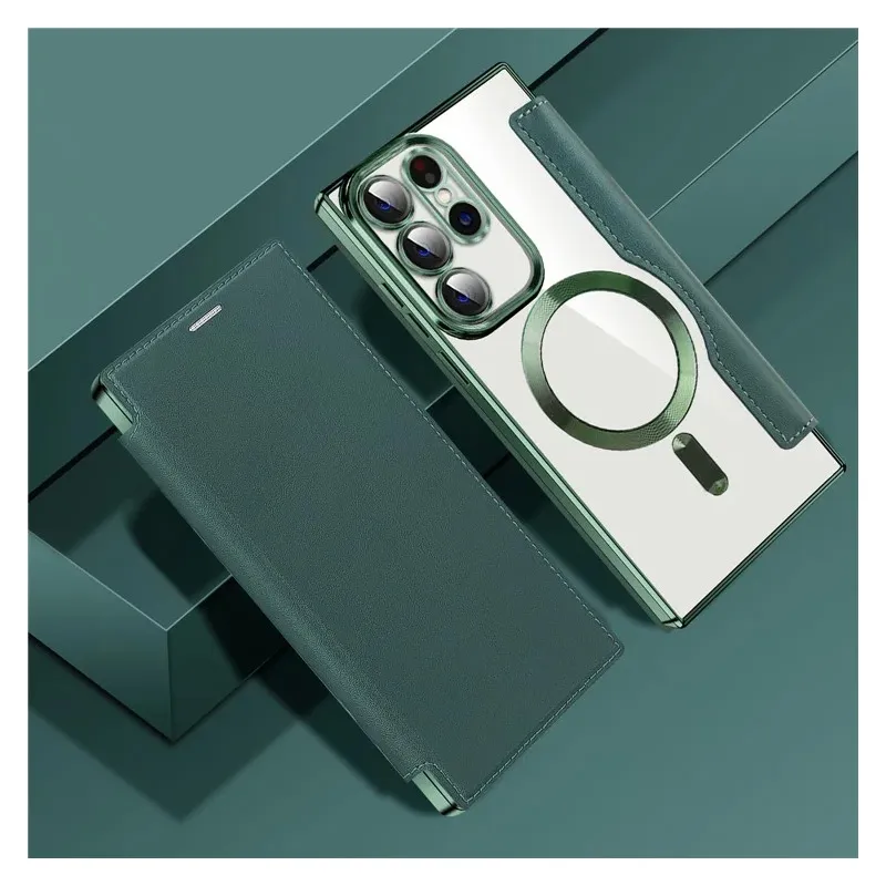 Maska Magsafe Lux Bi Fold za Samsung S918B Galaxy S23 Ultra zelena