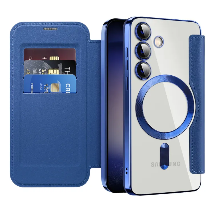 Maska Magsafe Lux Bi Fold za Samsung S921B Galaxy S24 plava
