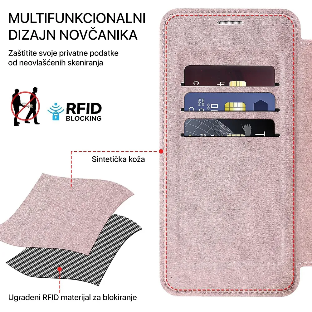 Maska Magsafe Lux Bi Fold za Samsung S928B Galaxy S24 Ultra ljubicasta