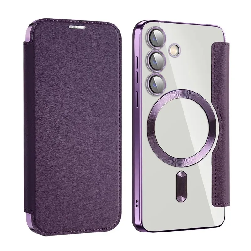 Maska Magsafe Lux Bi Fold za Samsung S931B Galaxy S25 ljubicasta