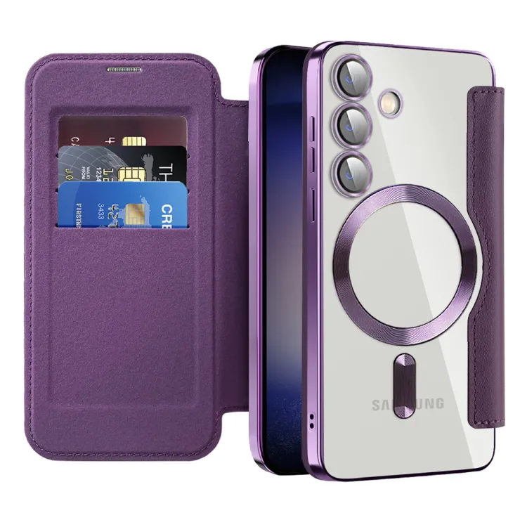 Maska Magsafe Lux Bi Fold za Samsung S931B Galaxy S25 ljubicasta