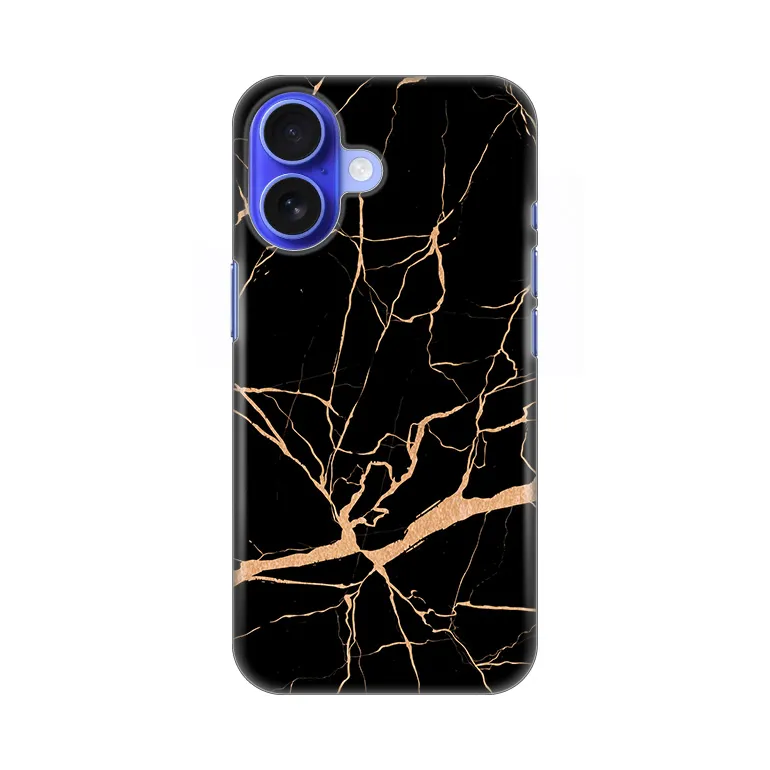 Maska Silikonska Print za iPhone 16 6.1 All Black