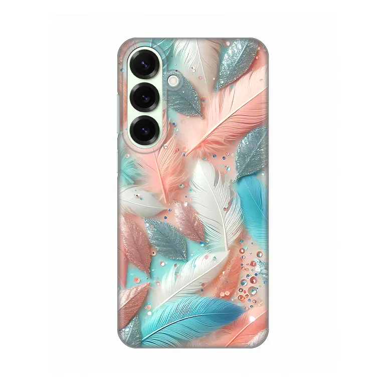 Maska Silikonska Print za Samsung S936B Galaxy S25 Plus Pastel Feathers
