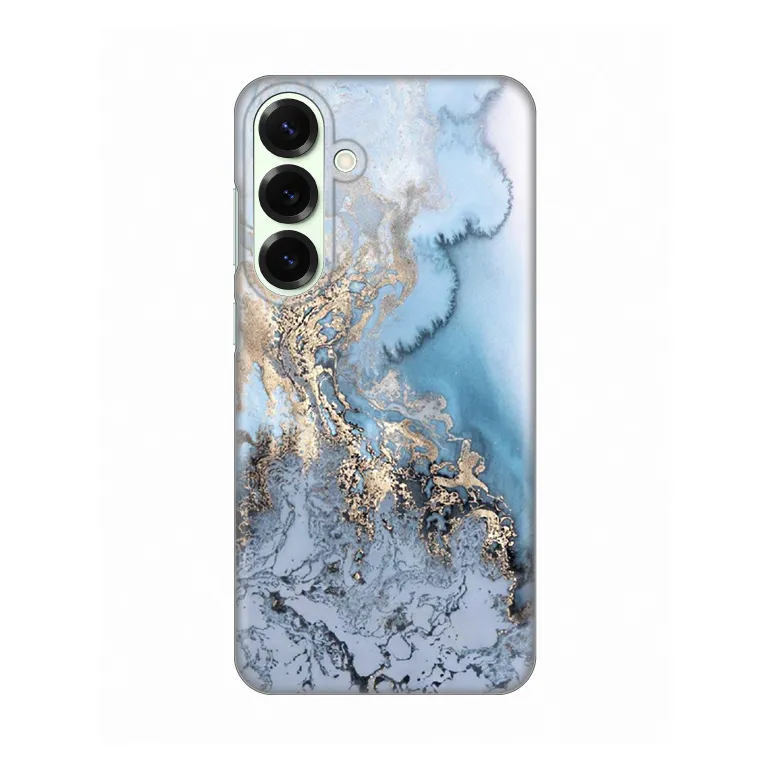 Maska Silikonska Print za Samsung S936B Galaxy S25 Plus Blue Gold Marble