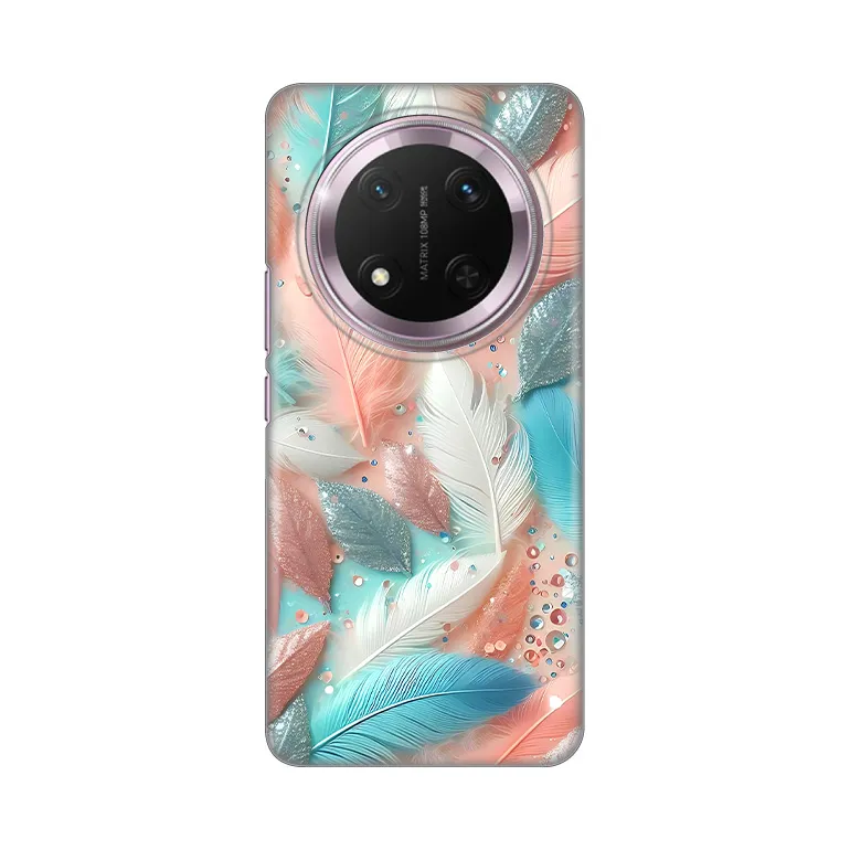 Maska Silikonska Print za Honor Magic 7 Lite Pastel Feathers