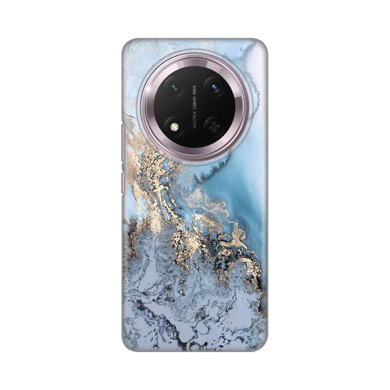 Maska Silikonska Print za Honor Magic 7 Lite Blue Gold Marble