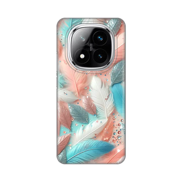Maska Silikonska Print za Xiaomi Redmi Note 14 Pro Plus (EU) Pastel Feathers