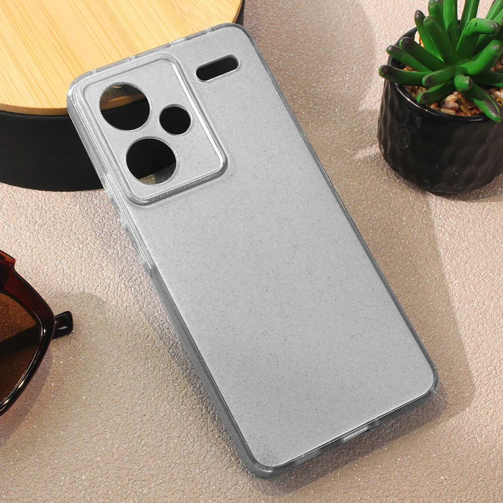 Maska Sparkle Dust za Xiaomi Redmi Note 13 Pro Plus srebrna
