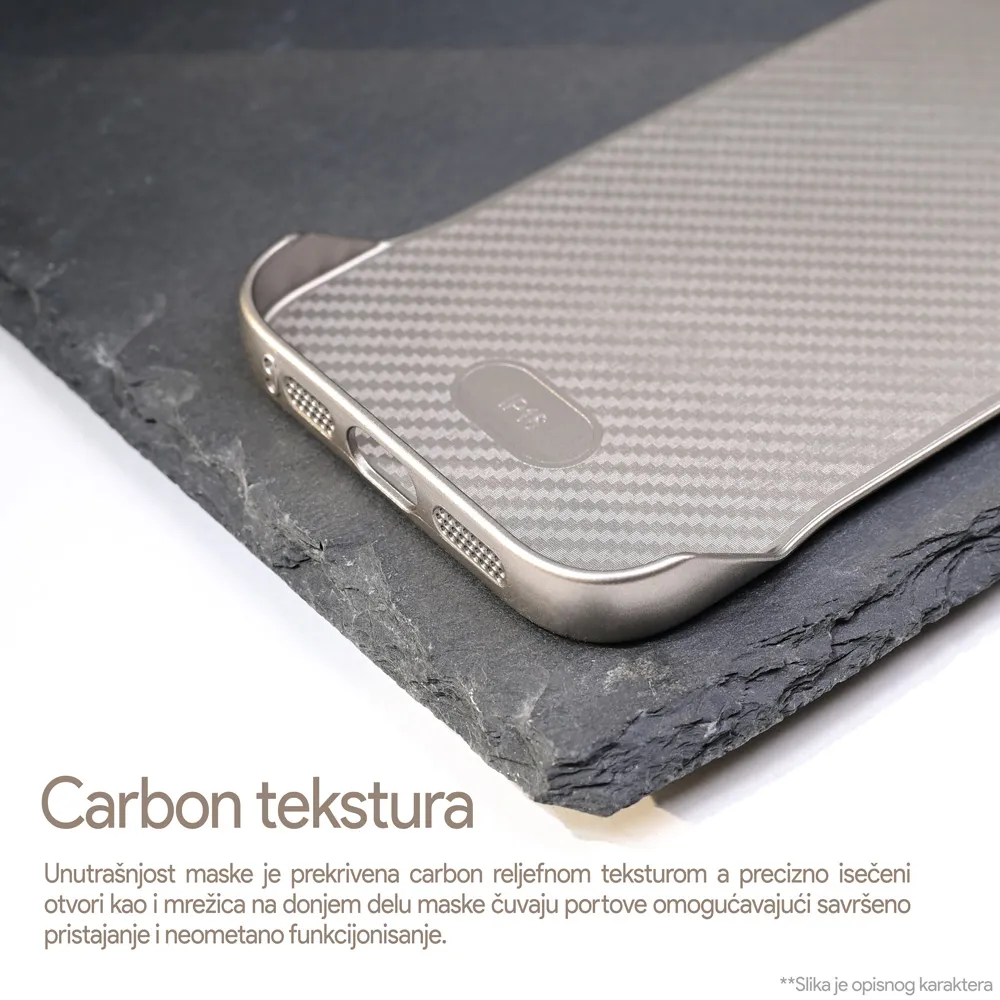 Maska Magsafe Carbon za iPhone 13 Pro 6.1 siva