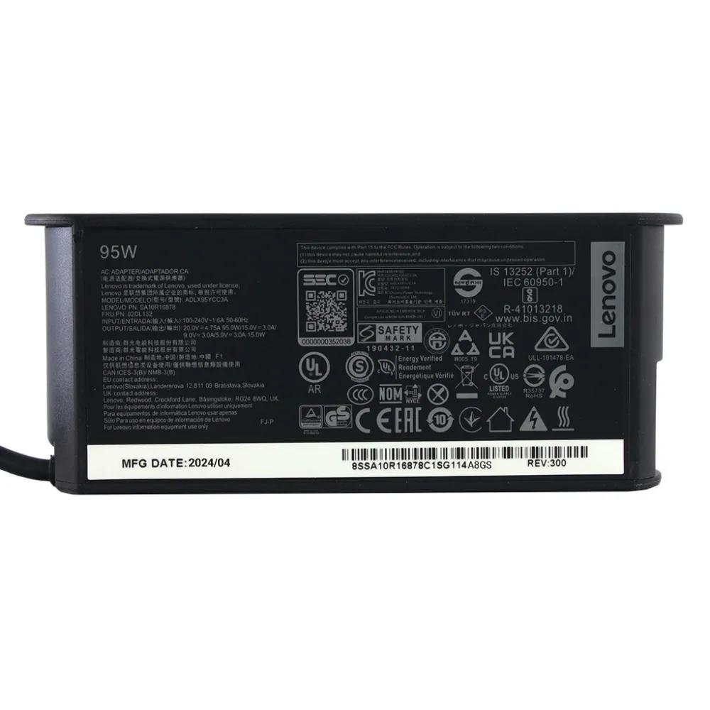 Punjac za laptop Lenovo Type C 20V 4.75A 95W HQ JC