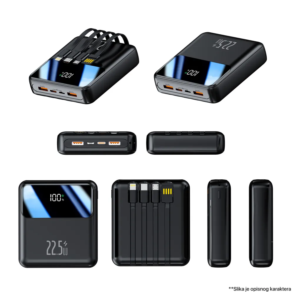 Power bank prenosiva baterija Oxpower PDC10 10000mAh bela