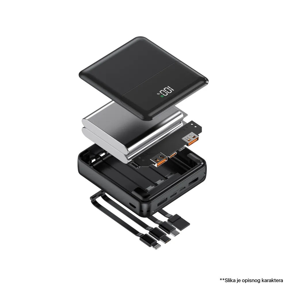 Power bank prenosiva baterija Oxpower PDC10 10000mAh bela