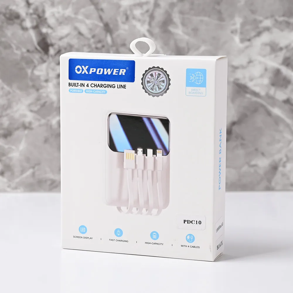 Power bank prenosiva baterija Oxpower PDC10 10000mAh bela