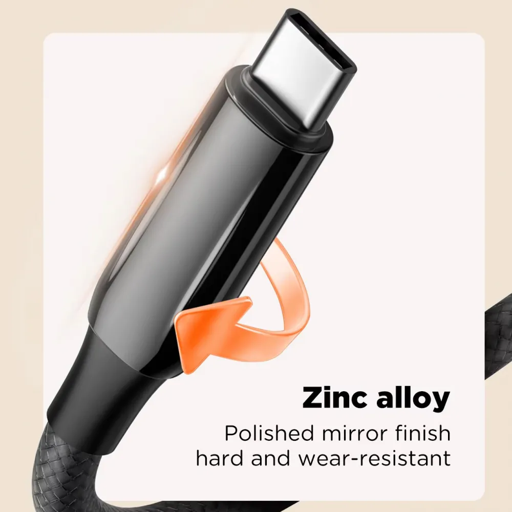 Data kabl LDNIO LC921c -240W Type C na Type C crni 1m