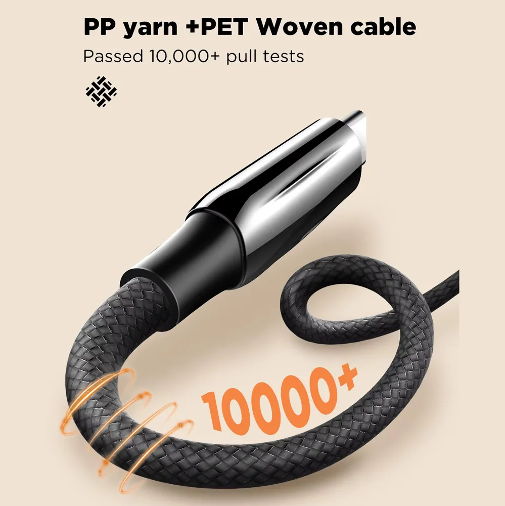 Data kabl LDNIO LC921c -240W Type C na Type C crni 1m