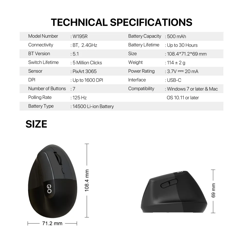 Mis Wireless Fantech W195R GO comfy sivi