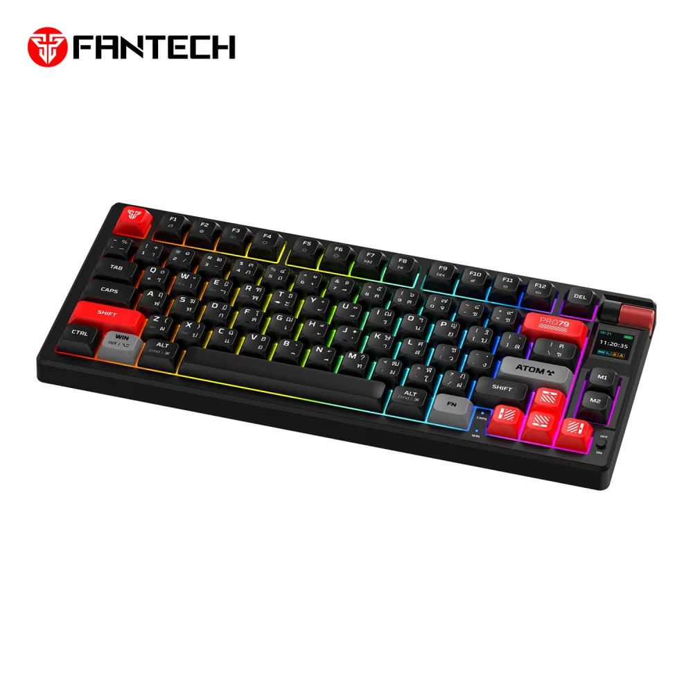 Tastatura Mehanicka Gaming Fantech MK917 RGB Atom PRO79 Wireless crna (Red switch)