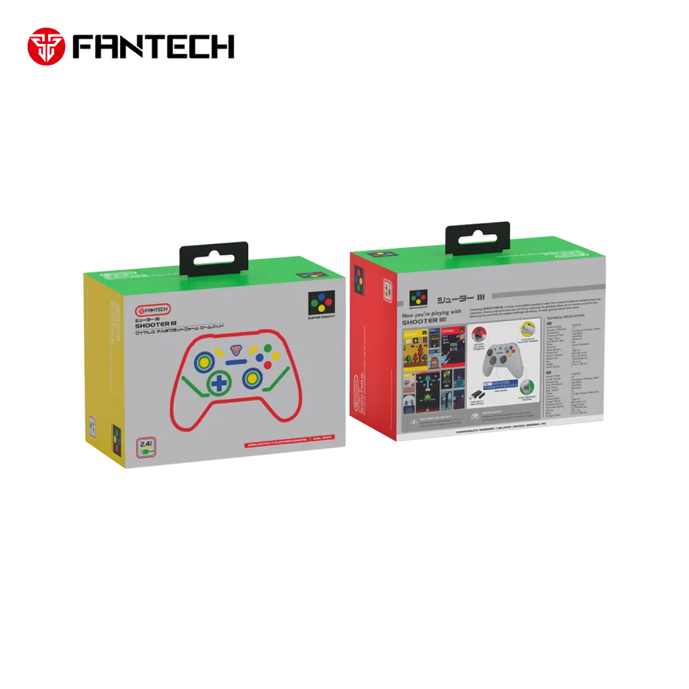 Joypad wireless Fantech WGP13S shooter III Super Maxfit sivi