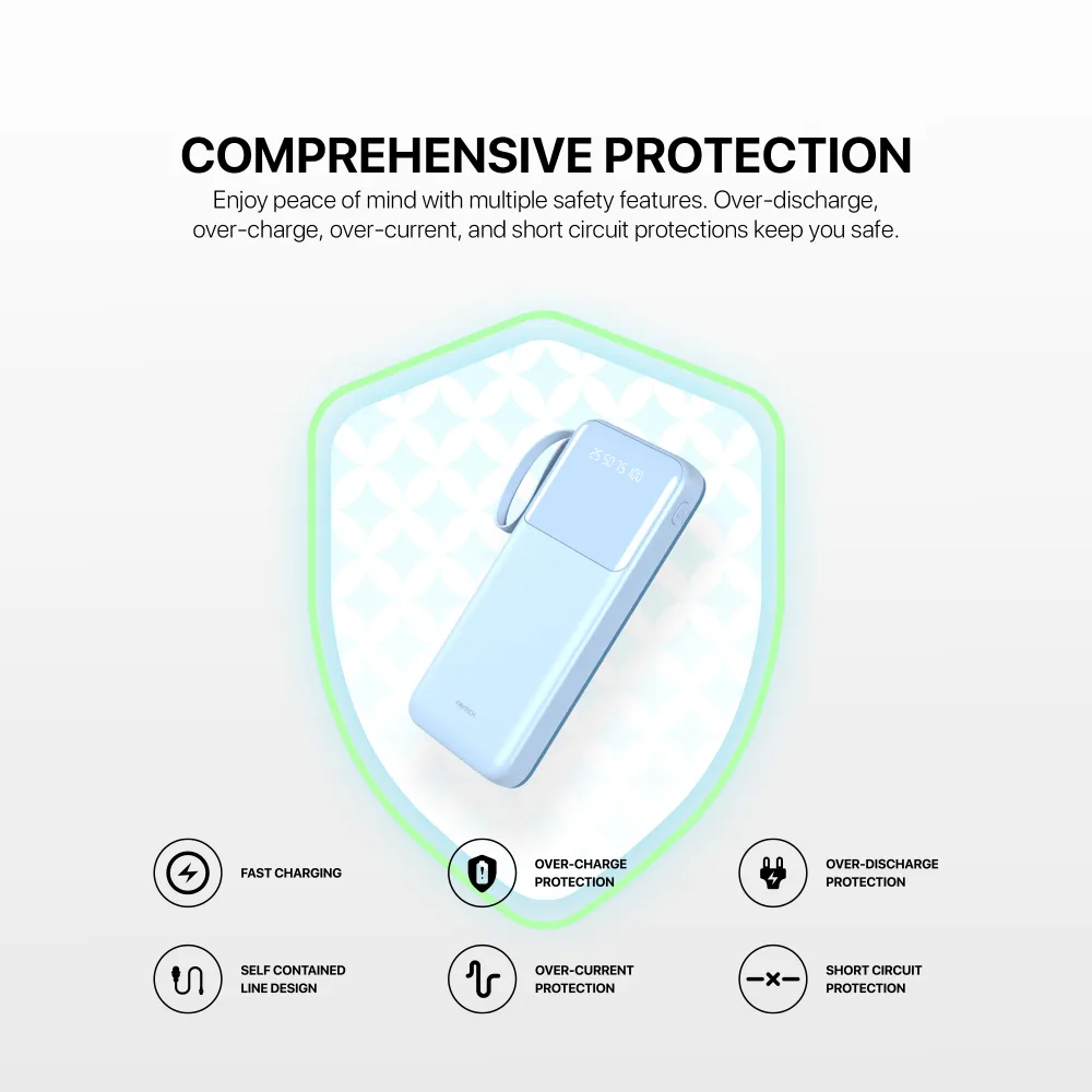 Power bank Prenosiva baterija Fantech S3 10000mAh, 10W crni