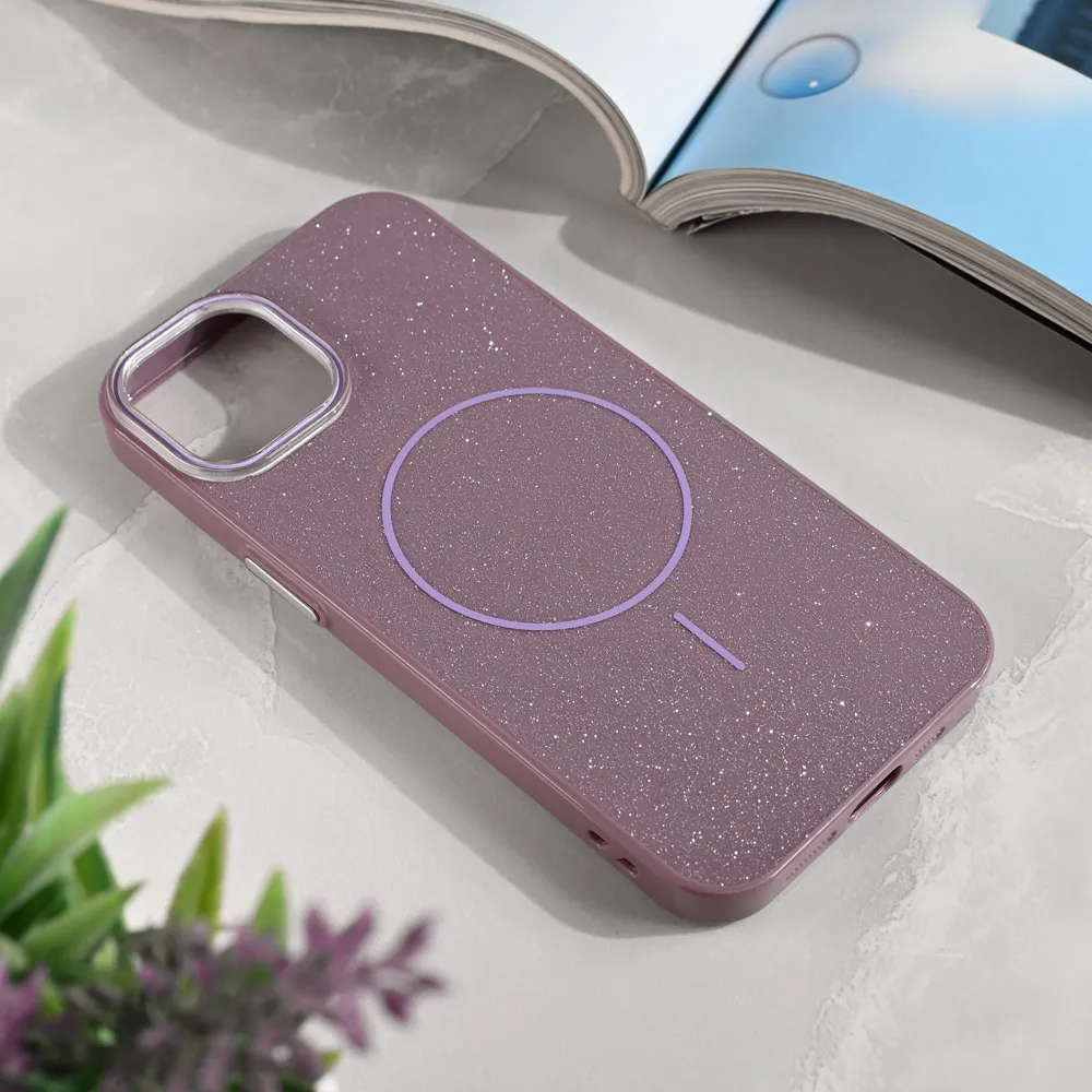 Maska Magsafe Sparkle Dust za iPhone 13/14 6.1 ljubicasta