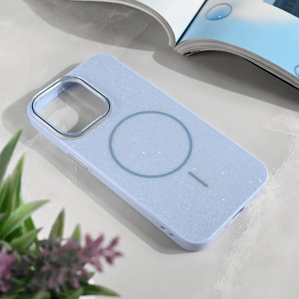 Maska Magsafe Sparkle Dust za iPhone 13 Pro 6.1 plava