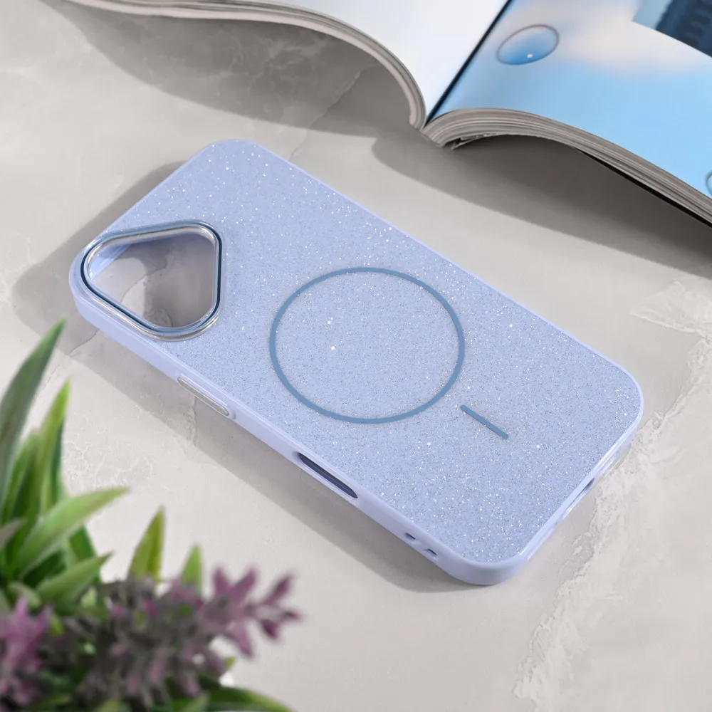 Maska Magsafe Sparkle Dust za iPhone 16 6.1 plava