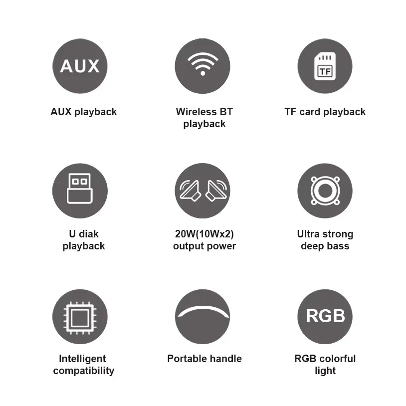 Bluetooth zvucnik Kisonli K12 crni