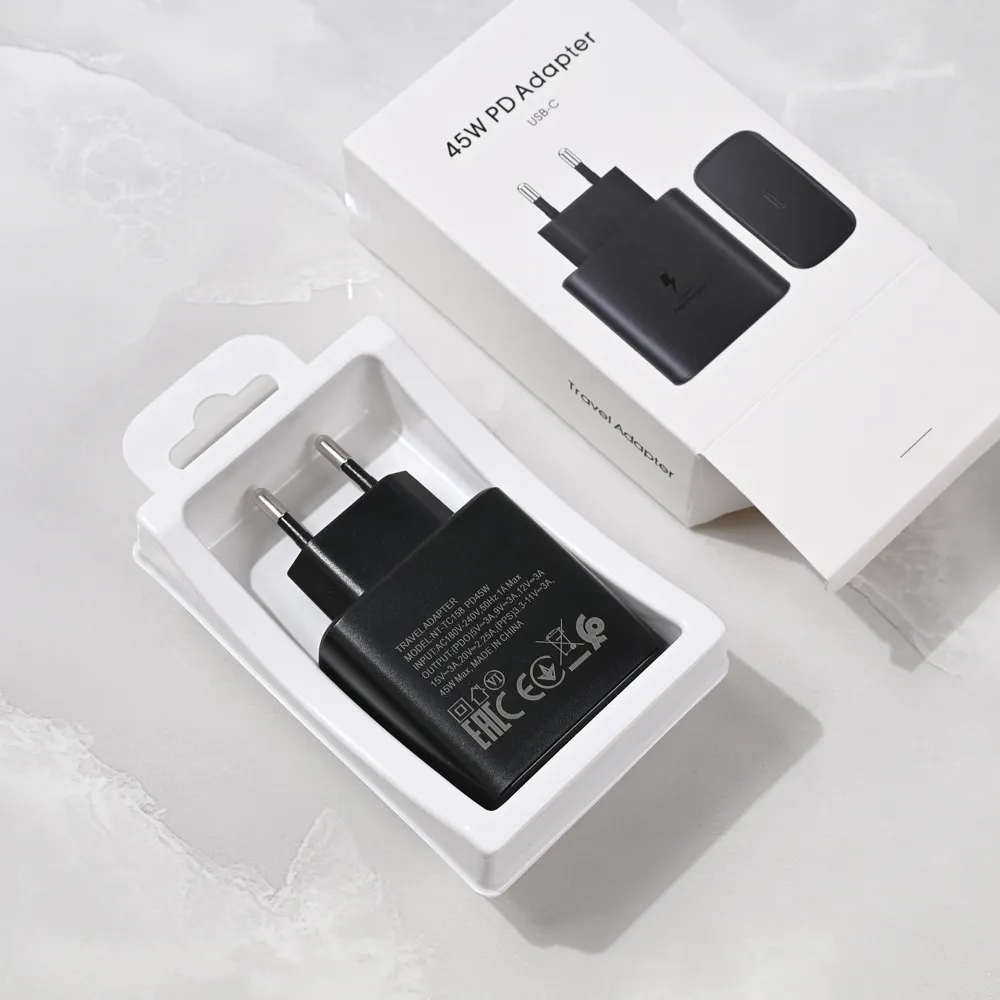 Kucni punjac PD Fast charger 45W za Samsung CE crni