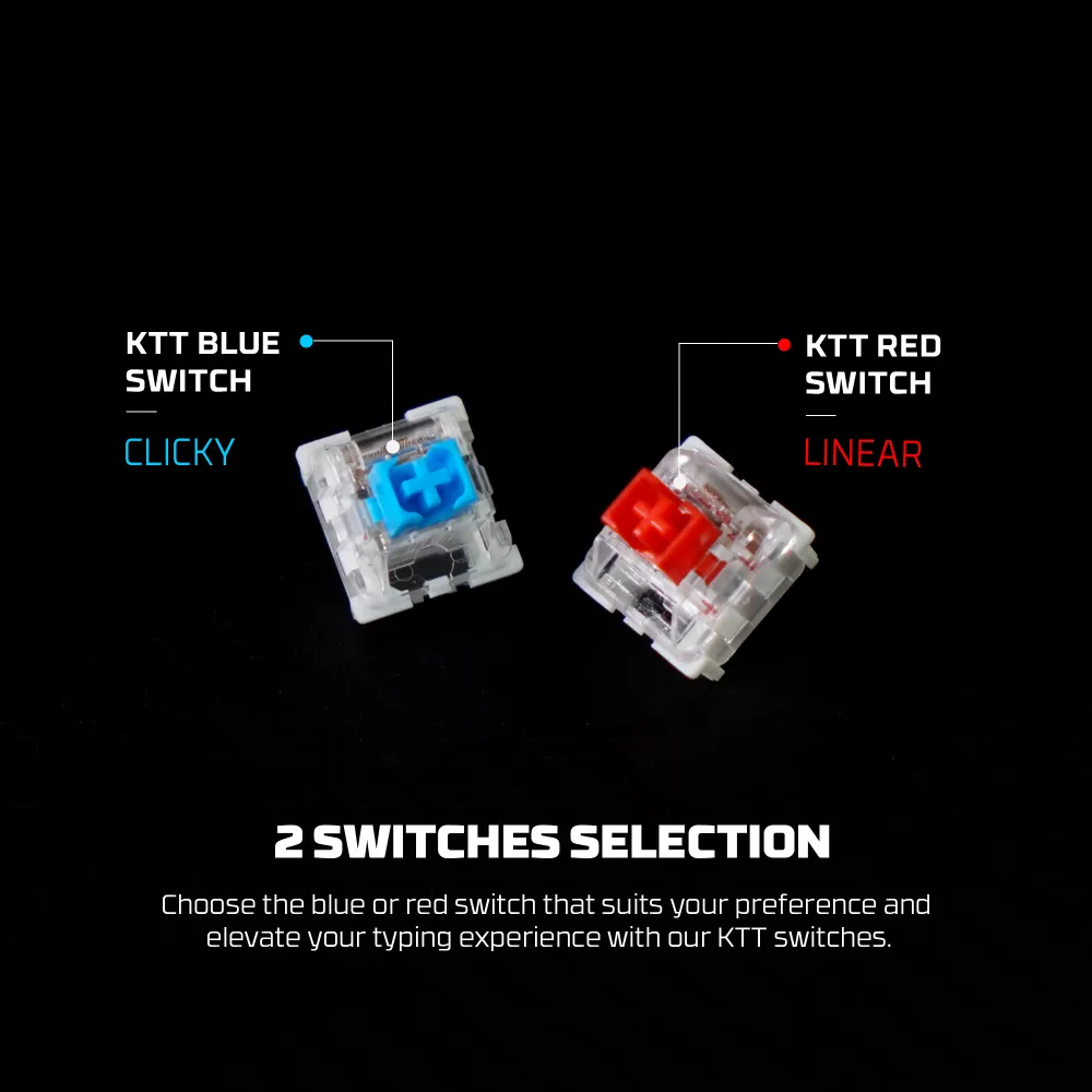 Tastatura Mehanicka Gaming Fantech MK919 Atom PRO66 siva (Blue switch)