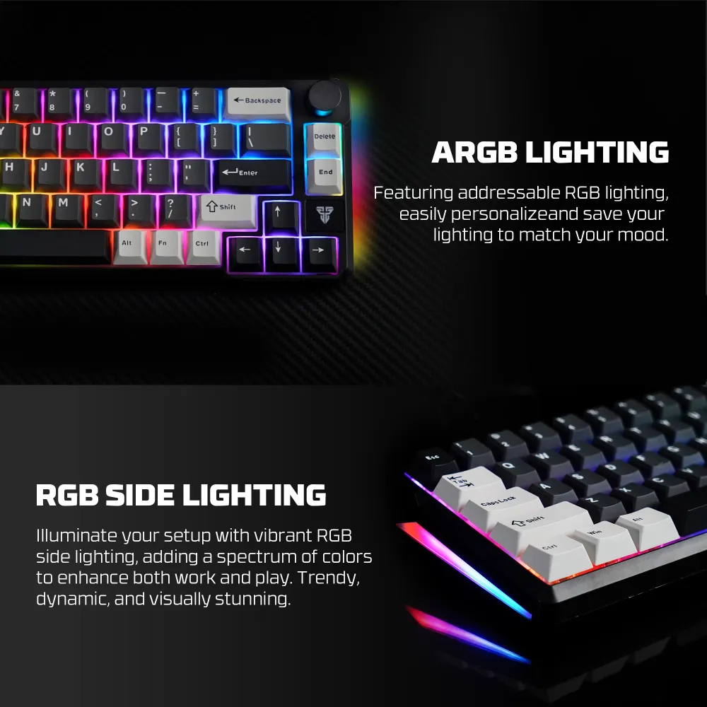 Tastatura Mehanicka Gaming Fantech MK919 Atom PRO66 siva (Blue switch)