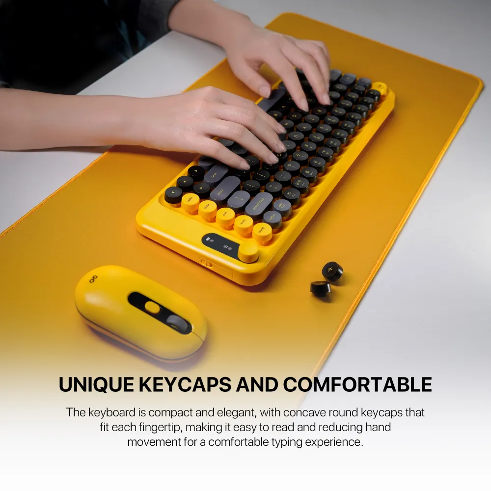 Combo mis tastatura wireless Fantech WK-898 GO mochi85 pink