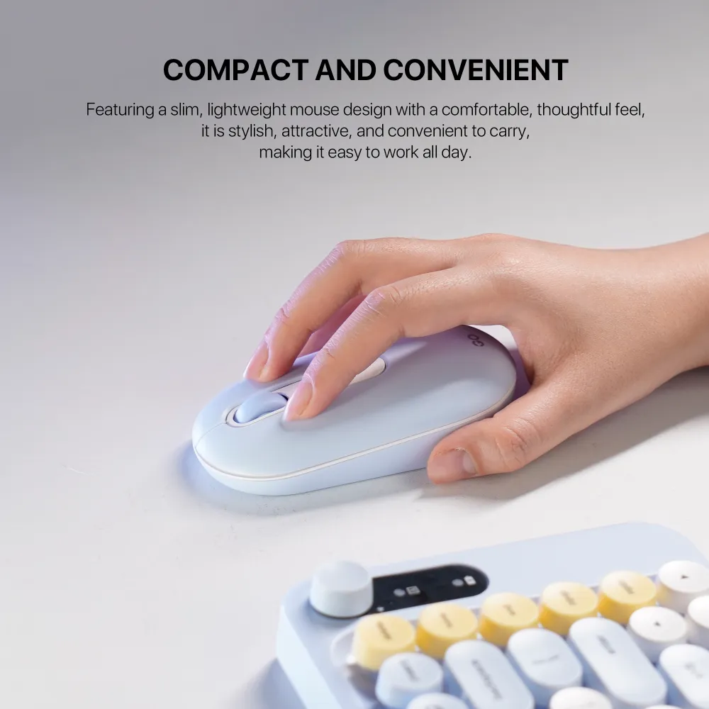 Combo mis tastatura wireless Fantech WK-898 GO mochi85 pink