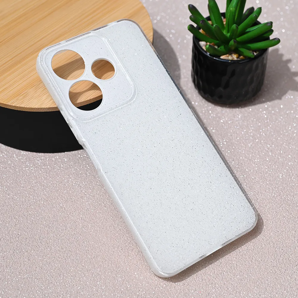 Maska Sparkle Dust za Xiaomi Redmi 13 4G bela