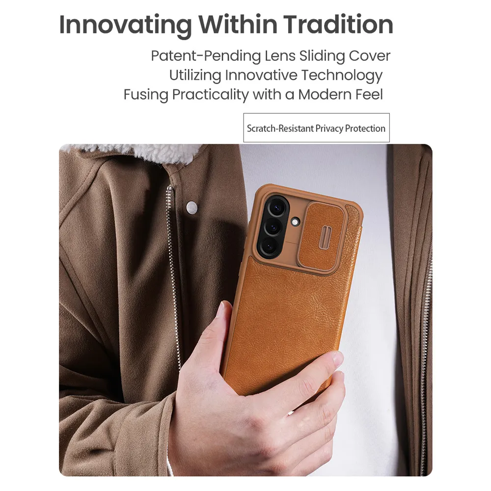 Maska Nillkin Qin Pro za Samsung A566B Galaxy A56 5G crna