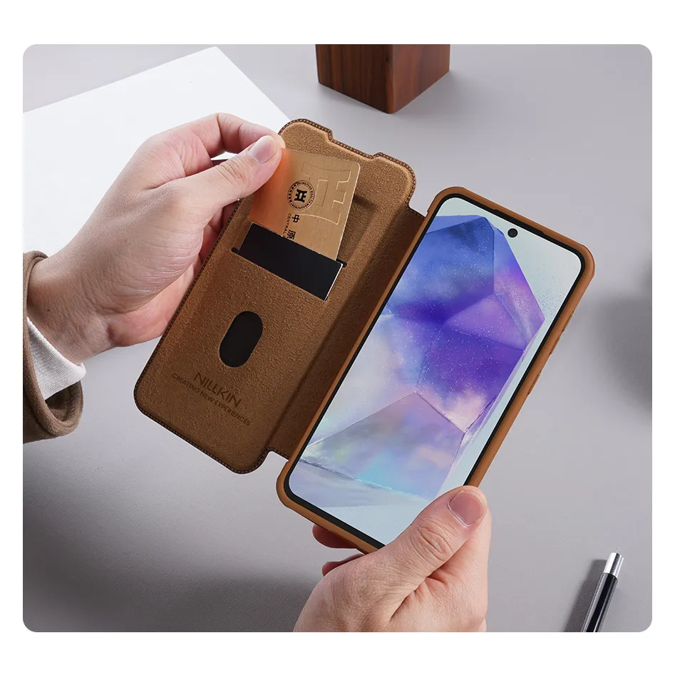 Maska Nillkin Qin Pro za Samsung A566B Galaxy A56 5G crna
