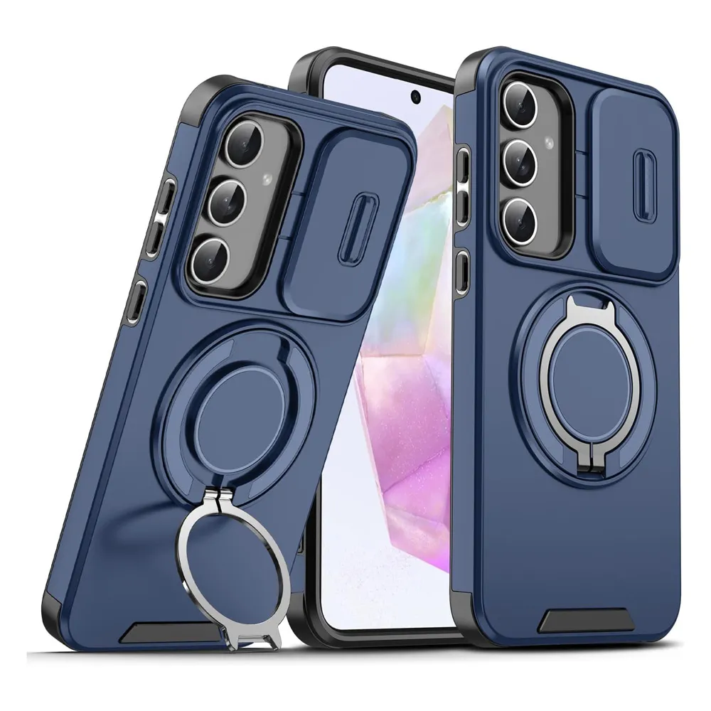 Maska CamShield Ring stand za Samsung A366B/A566B Galaxy A36/A56 5G plava