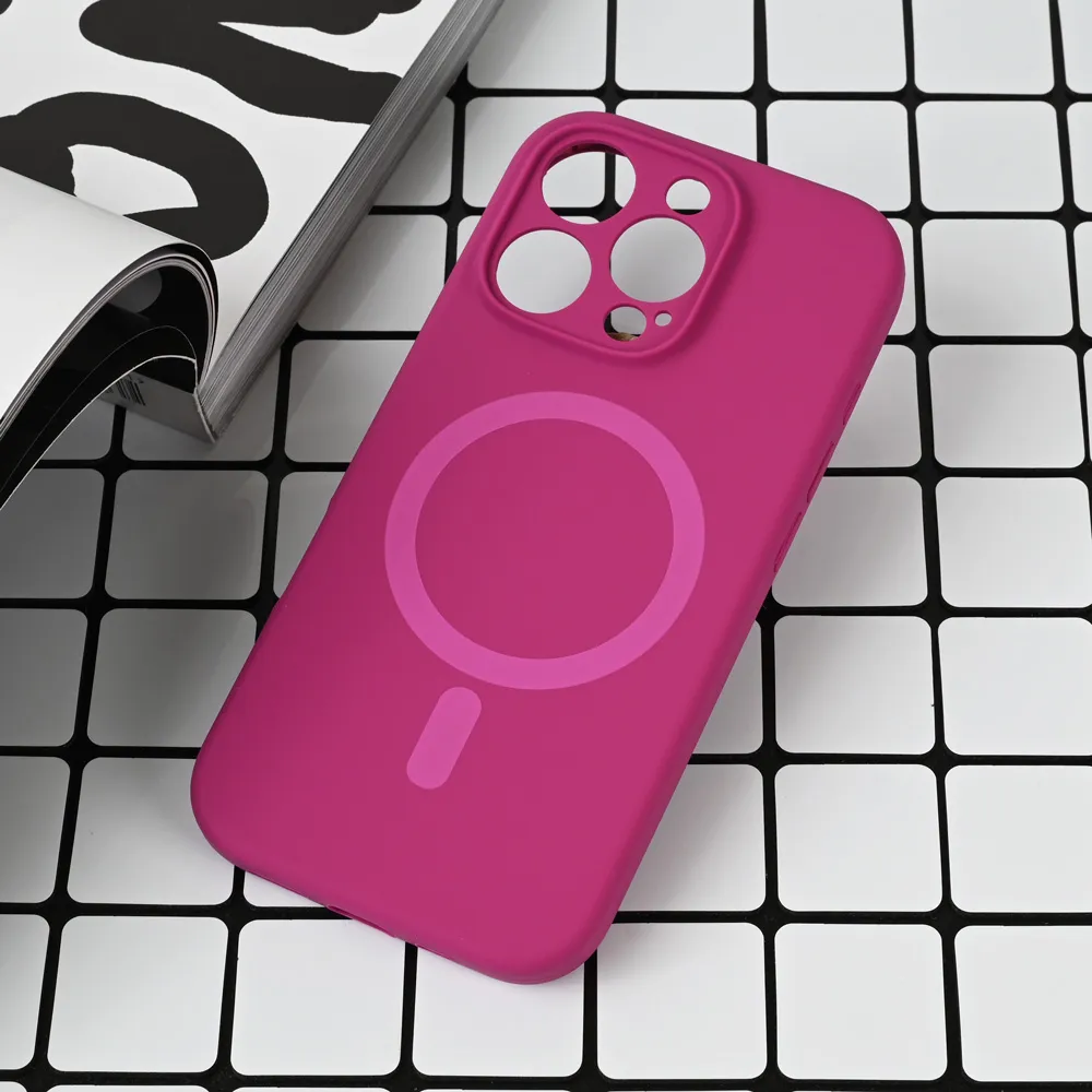 Maska Magsafe Pure color za iPhone 16 Pro 6.3 tamno pink