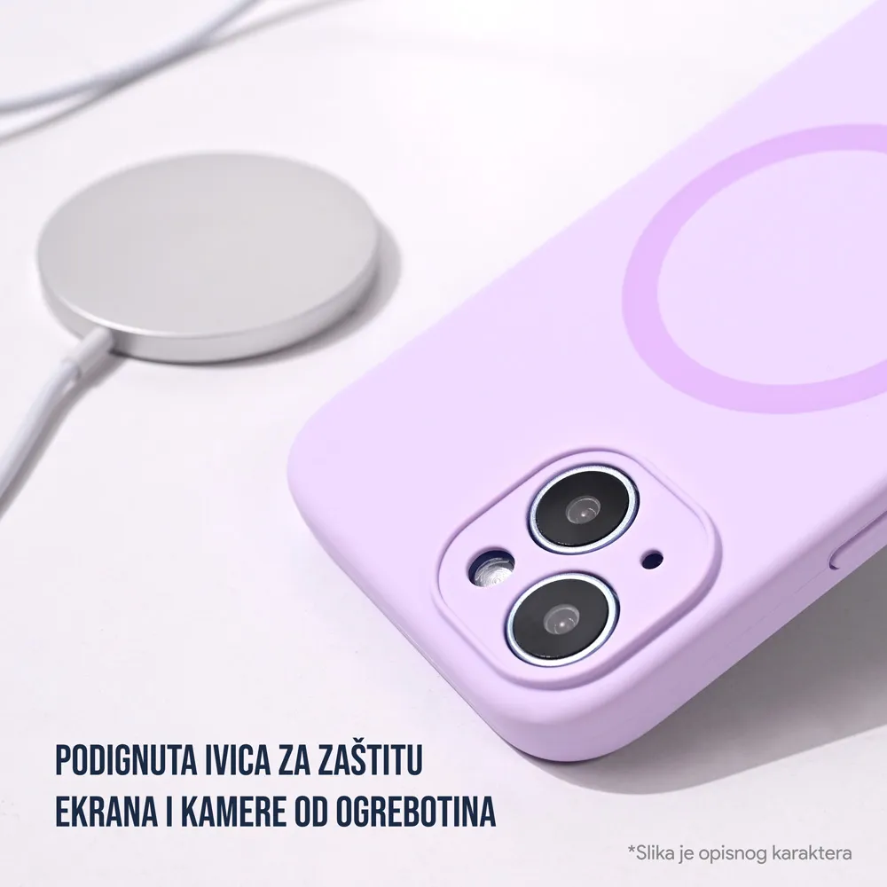 Maska Magsafe Pure color za iPhone 16 Pro 6.3 tamno pink