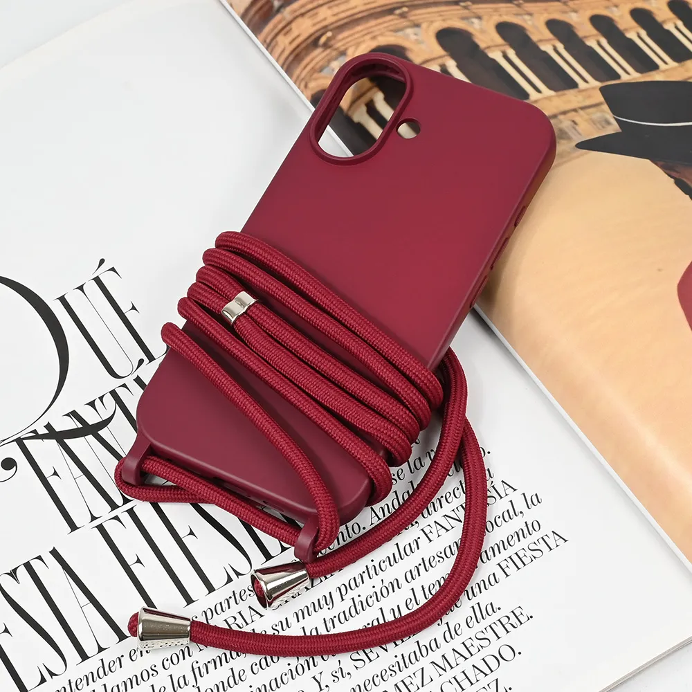 Maska Crossbody za iPhone 16 6.1 bordo