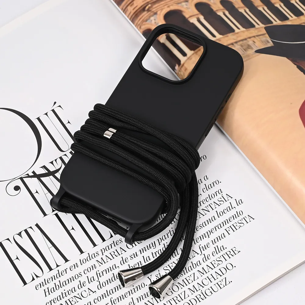 Maska Crossbody za iPhone 16 Pro 6.3 crna