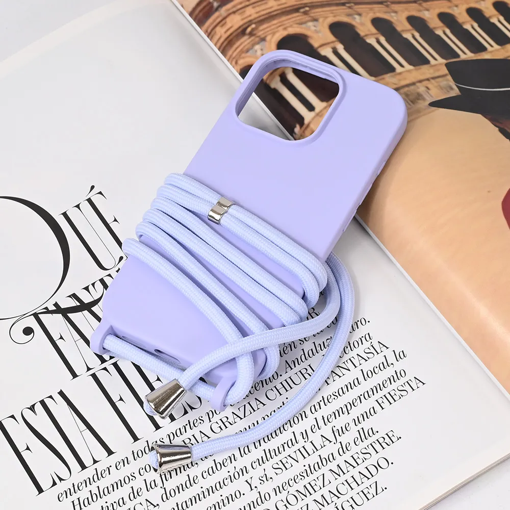 Maska Crossbody za iPhone 16 Pro 6.3 ljubicasta