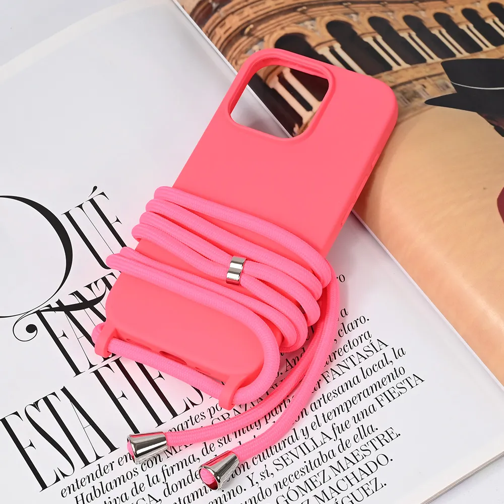 Maska Crossbody za iPhone 16 Pro 6.3 pink