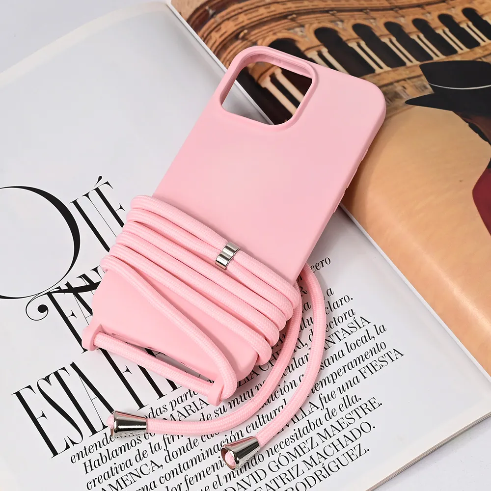 Maska Crossbody za iPhone 16 Pro Max 6.9 roze