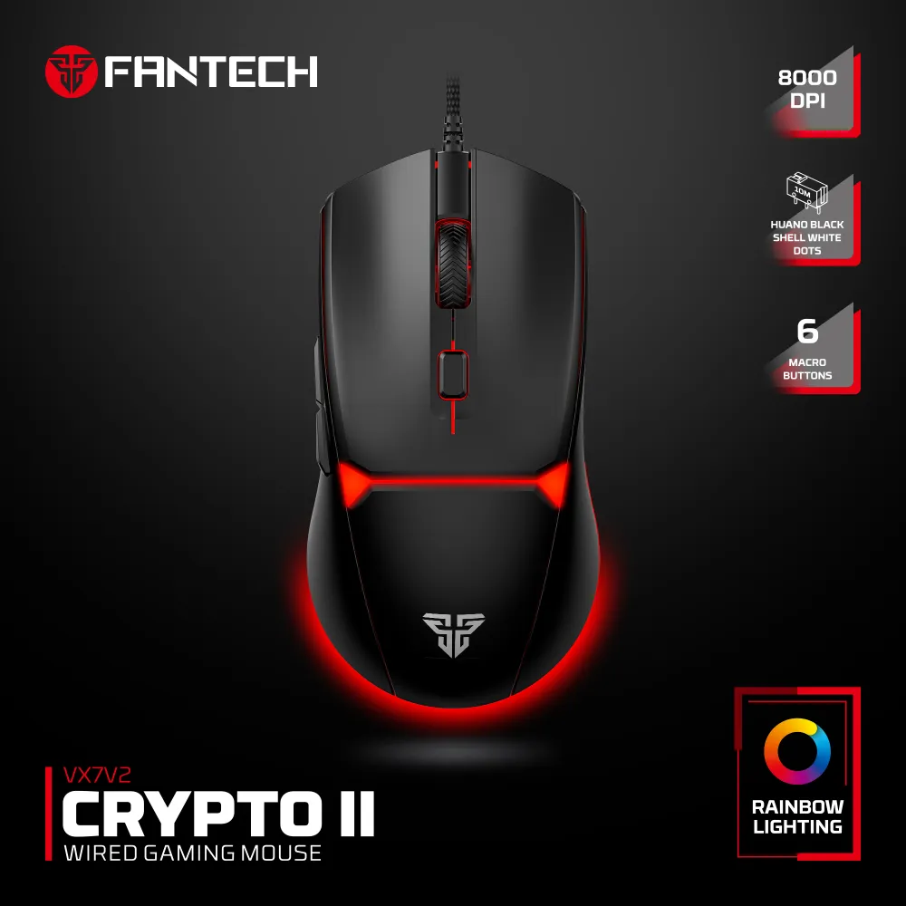 Mis Gaming Fantech VX7V2 Crypto II crni