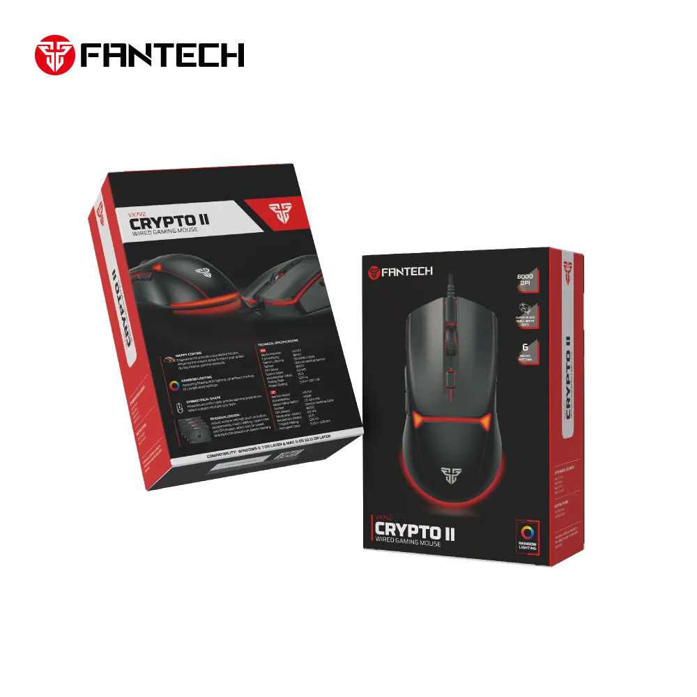 Mis Gaming Fantech VX7V2 Crypto II crni