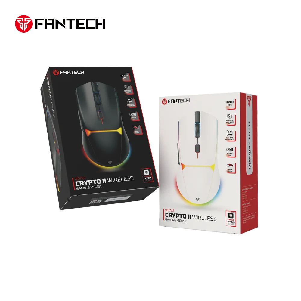 Mis Wireless Gaming Fantech WG7V2 Crypto II crni