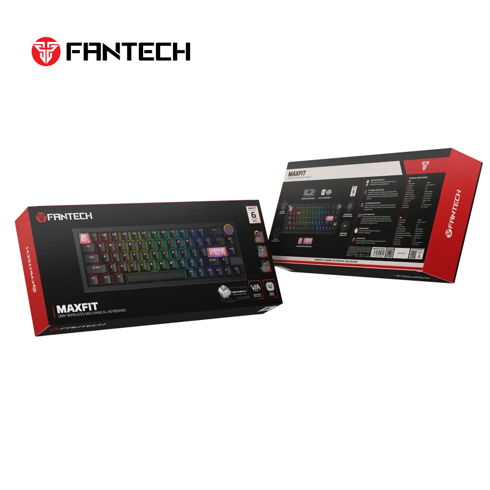Tastatura Mehanicka Gaming Fantech MK920 RGB Maxfit 6 Wireless bela (Brown switch)