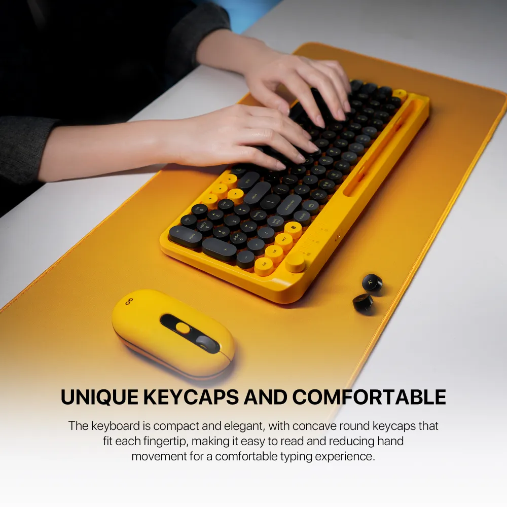 Combo mis tastatura wireless Fantech WK-899 GO mochi101 pink