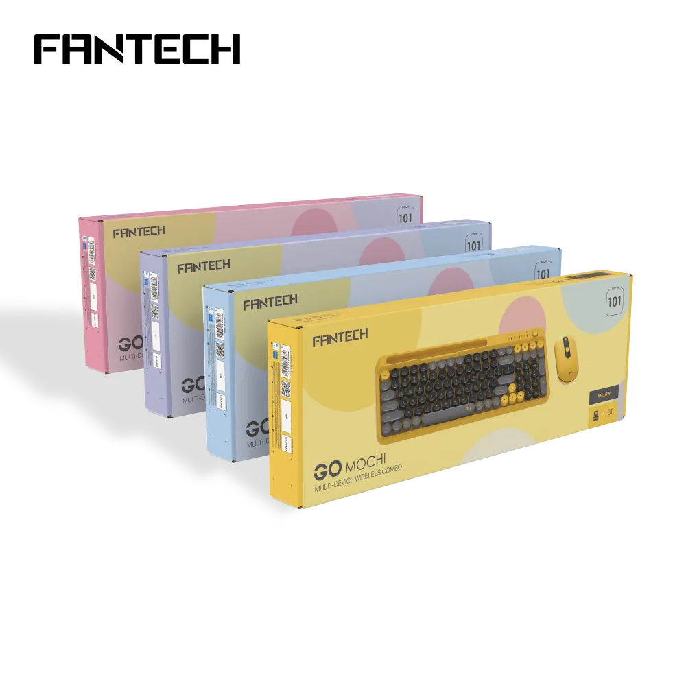 Combo mis tastatura wireless Fantech WK-899 GO mochi101 pink